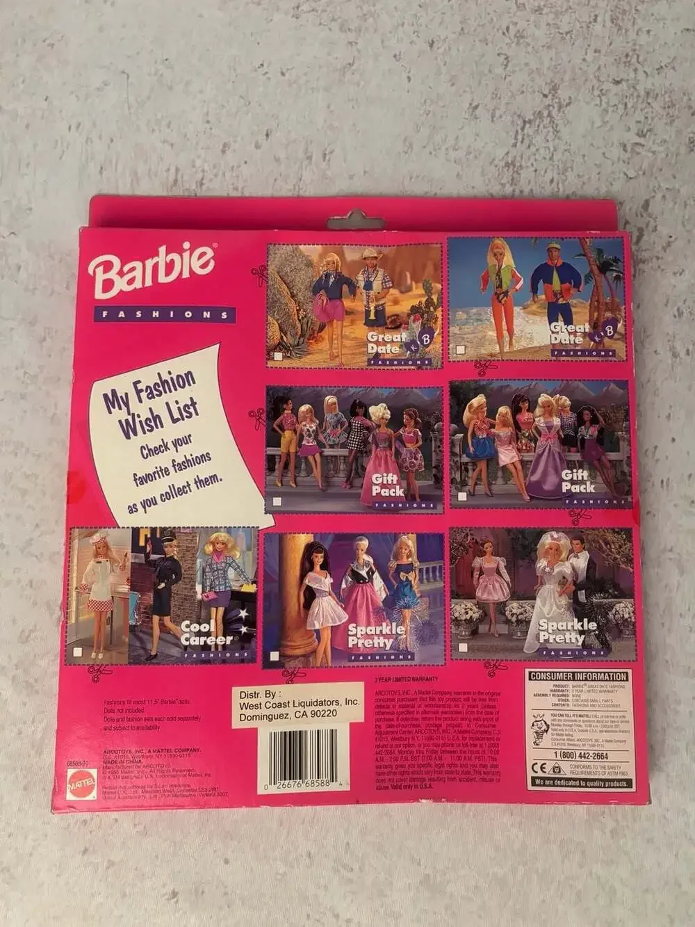 Barbie Great Date Fashions Fancy Outfits for Barbie & Ken #68588-91